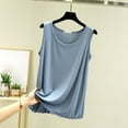thumbnail image 1 of Htigea Basic Tank Tops for Women Sleeveless Undershirts Layering Lightweight Casual Tops Light Blue,XL, 1 of 5