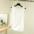 thumbnail image 1 of Htigea Clearance Basic Tank Tops for Women Sleeveless Undershirts Layering Lightweight Casual Tops White,L, 1 of 5