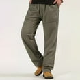 thumbnail image 1 of Htigea Big And Tall Mens Cargo Pants Solid Casual Hiking Pants Multiple Pockets Training Pants Outdoor Straight Type Fitness Pants Cargo Pants Trousers M-6XL, 1 of 4