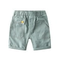 thumbnail image 1 of Htigea Boys Hiking Cargo Shorts Lightweight Quick Dry Athletic Running Workout Shorts Green,6 Years, 1 of 3