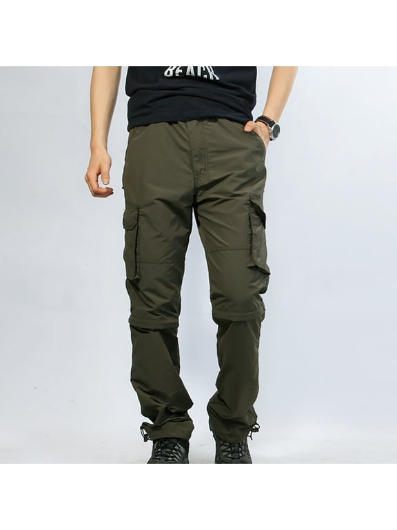 Htigea Cargo Pants for Men Comfort Fit Work Hiking Pants Stretch Tactical Pants Outdoor Travel Pants w/Multi Pockets M-3XL