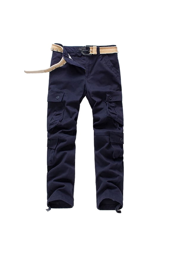 Htigea Cargo Pants for Men Tactical Pants 6 Pockets Ripstop Stretch Cotton Combat Pants Outdoor Hiking Pants Trousers S-5XL