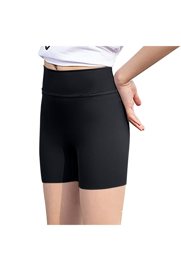 Girls Athletic Shorts Kids Workout High Waisted Volleyball Shorts Yoga Dance Gymnastics Shorts Black,11 Years