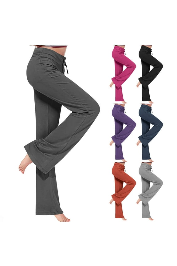 Htigea Girls Bootcut Yoga Pants with Pockets - High Waist Flare Workout Dance Leggings for Teen Girls Black,13 Years