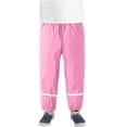 thumbnail image 1 of Htigea Kids Casual Pants Children'S Thin Waterproof Windproof and Breathable Outdoor Rain Pants for Girls Boys Today Sales Pink,122/128, 1 of 5