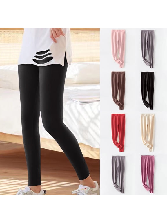 Leggings for Women Casual Everyday Daily Leggings for Women Under 5 under 10 dollars Beige,S