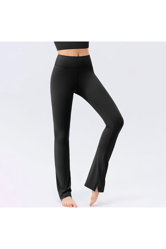 Htigea Leggings for Women Yoga Pants Workout Butt Lifting Body Shaper Compression Activewear Gym Clothes Black,L