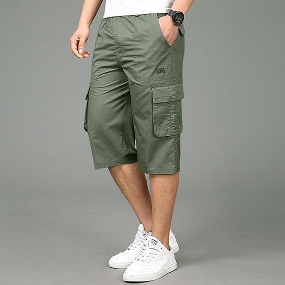 Htigea Clearance Men's Casual Shorts Sports Pants Fitness Shorts Lightweight Breathable Drawstring Athletic Jogger Shorts with Pocket XL-6XL
