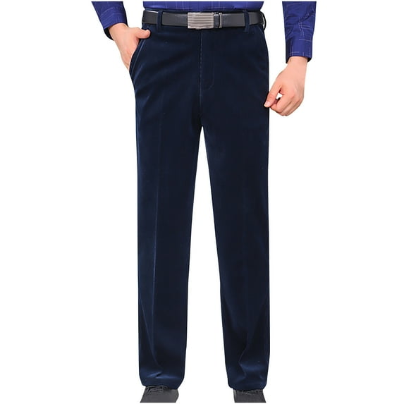 Htigea Men's Fashion Casual Solid Color Outdoors Zipper and Button Pocket Casual Pants Sweatpants Blue,XXXXXL