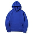thumbnail image 1 of Htigea Men's Loose Fit Pullover Hoodie Soft Lightweight Hooded Sweatshirt with Pockets for Teen Blue,XXXL, 1 of 5