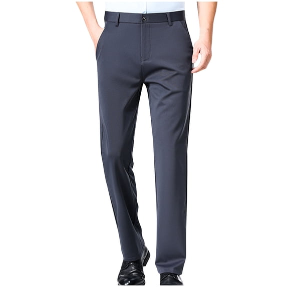 Htigea Men's Solid Color Sport Loose Pleated Small Legs Lace-Up Solid Color Full Length Pants Today Sales Dark Gray,XXL