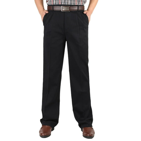 Htigea Clearance Mens Pants Dress Pants Training Pants Cargo Pants Men's Fashion Casual Pure Color Outdoors Zipper Pocket Casual Pants Sweatpants Today Sales Dark Blue,S
