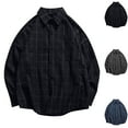 thumbnail image 1 of Htigea Clearance Mens Shirts Long Sleeve Button Down Shirt for Men Plaid Shirt Mens Button Up Shirts Long Sleeve Blue,M, 1 of 6