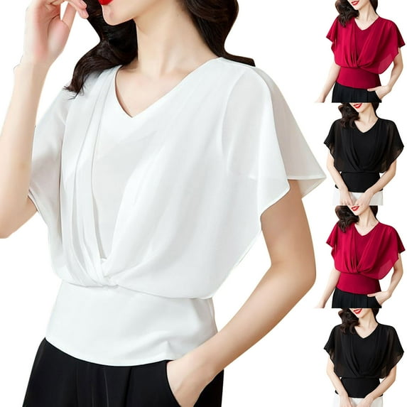Htigea Women 2025 Cap Sleeve Tops Summer Casual Tee Shirt Loose Crew Neck Basic Tank Trendy Work Vacation Outfits Black,L