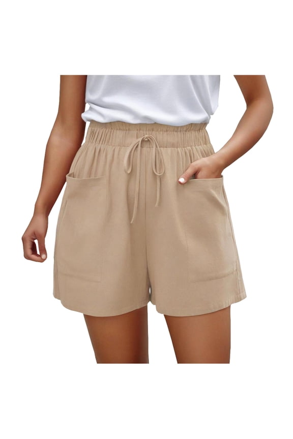 Clearance Women's Hiking Shorts Athletic Outdoor Cargo Shorts for Women Running Summer Shorts with Pockets Today Sales Khaki,XXL