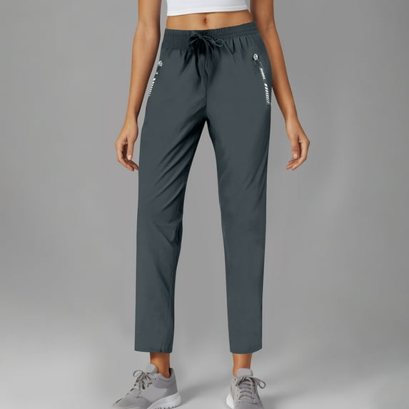 Htigea Clearance Women's Pants with Deep Pockets Stretch Ankle Sweatpants for Golf, Athletic, Lounge, Travel, Work Today Deals Dark Gray,XXXXXL