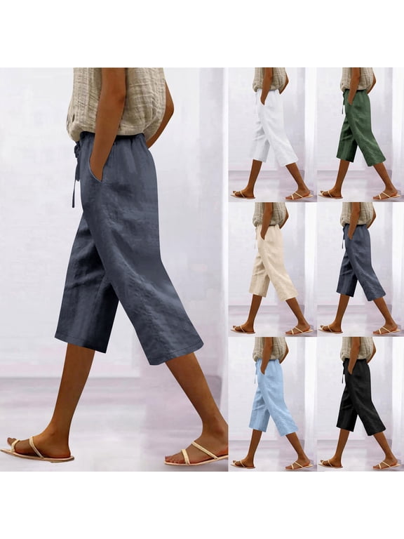 Womens Shorts Summer Casual Drawstring Elastic Waist Comfy Short with Pockets Khaki,2XL