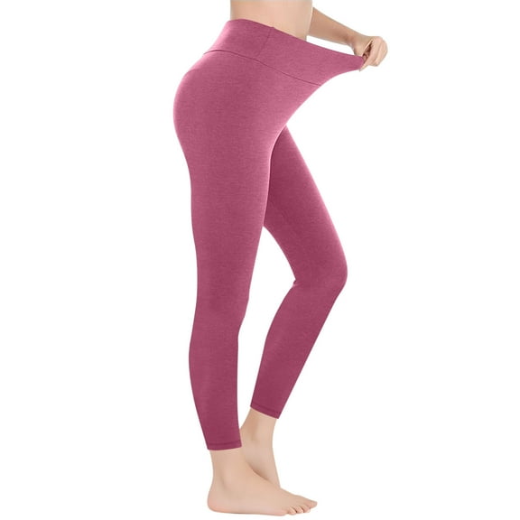 Htigea Clearance Womens Workout Yoga Capri Leggings 23 Inches - High Waist Crop Pants with Pockets Buttery Soft Gym Clearance Sale Pink M