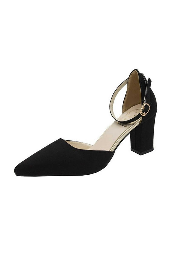 Closed Toe Heels for Women, Pointed Toe High Heels Pump Shoes for Womens Heels Closed Pointed Toe Chunky Block Pumps Shoes
