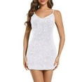 thumbnail image 1 of Htigea Sparkly Mini Dress for Women Adjustable Strap Backless Tank Dress Teens Girls Homecoming Cocktail Party Dresses White,M, 1 of 7