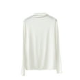 thumbnail image 1 of Htigea Women Base Layer Shirts Casual Mock Neck Long Sleeve Loose Pullover Tops Soft Cozy Everyday Tees White XL, 1 of 7