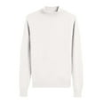 thumbnail image 1 of Htigea Women's Crew Neck Sweaters Fall Long Sleeve Pullover Solid Knit Sweaters Soft Cozy Base Layer Tops White L, 1 of 7