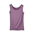 thumbnail image 1 of Htigea Women's Plus Size Tank Tops Casual Loose Camisole Sleeveless Crewneck Undershirts Basic Summer Tanks Soft Lounge Sleep Shirt Purple L, 1 of 5