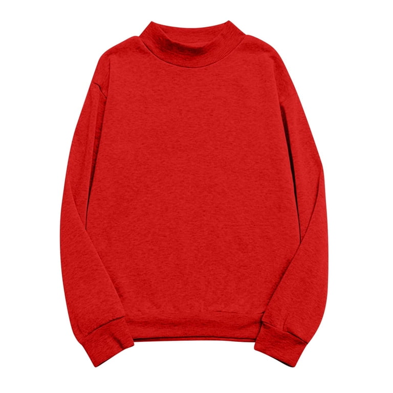 Htigea Womens Mock Neck Sweatshirts Plus Size Long Sleeve Casual