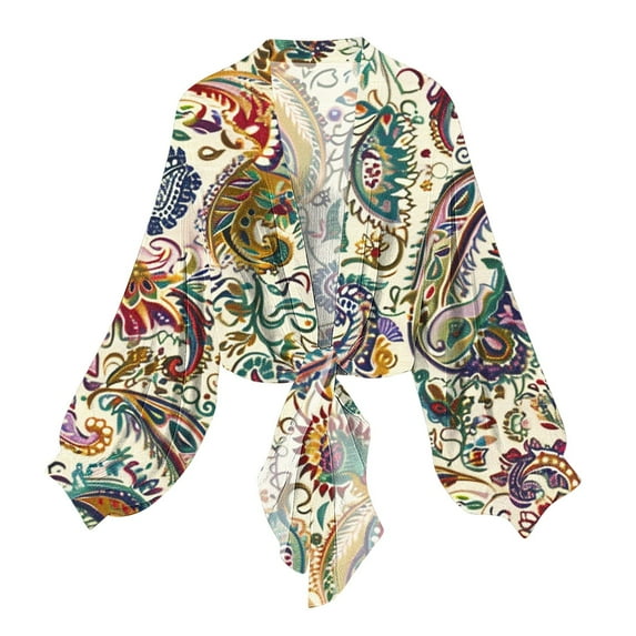 Htigea Womens Open Front Cardigans Chiffon Long Sleeve Soft Cover Ups Fall Cardigan Elegant Short Cardigan Tops Multicolor,XXL
