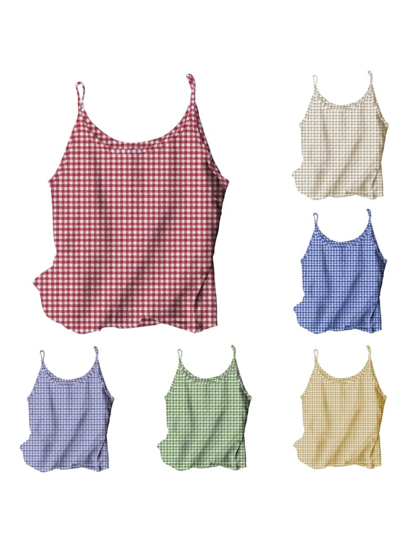 Htigea Womens Sleeveless Pajamas Pj Tank Top Sleepwear Summer Loungewear Blue,2XL