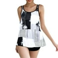 thumbnail image 1 of Htigea Womens Tankini Swimsuits 2 Pc Summer Bathing Suits Blouson Swim Tops with Boy Shorts Modest Swimwear for Beach & Pool White,S, 1 of 7