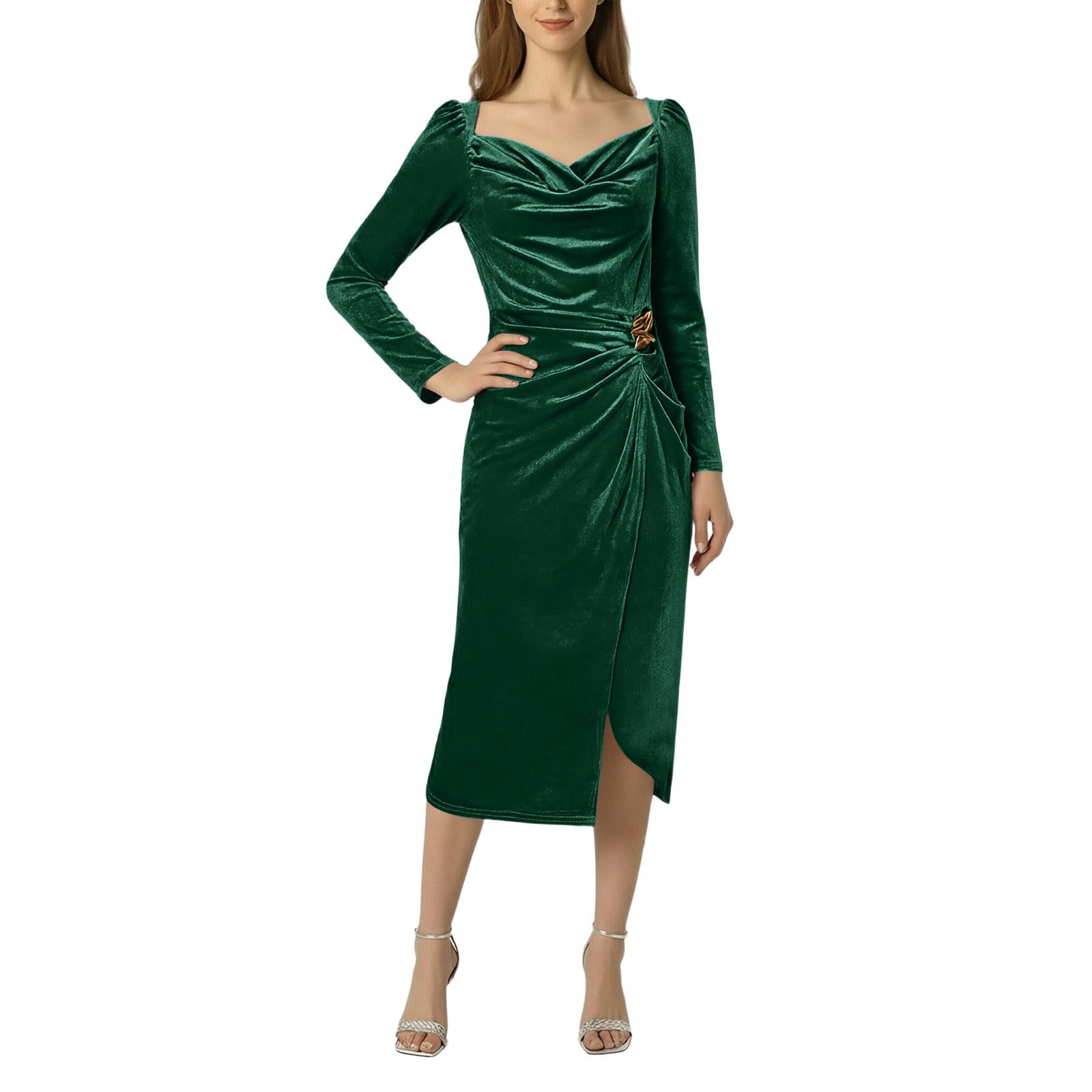 dark green homecoming dress Short Sequin DY1-2E Color:Blue Turquoise High neck halter wedding