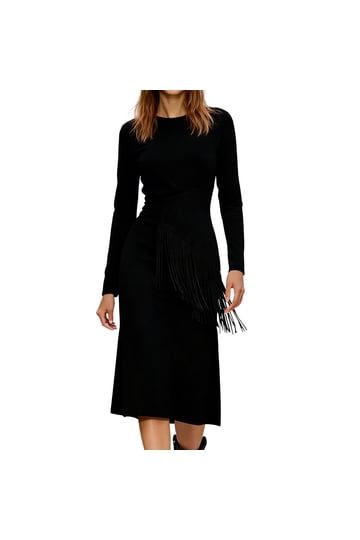 Black Suede Lace Up Dress Black Suede Lace Up Dress