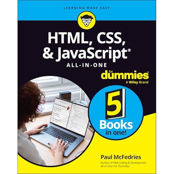 Pre-Owned HTML, CSS, & JavaScript All-in-One For Dummies, 9781394164684, 1394164688, Paperback, 1 edition