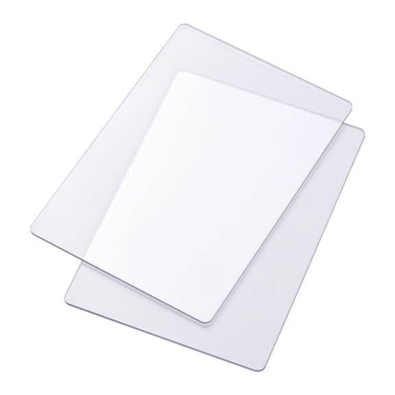 Htovila 2pcs Transparent Cutting Pad Accessory Durable PC Material Plate 3mm Thickness Replacement Pad for Die Cutting & Embossing Machine Arts & Crafts Scrapbooking Cardmaking, 8.7 * 6.1in