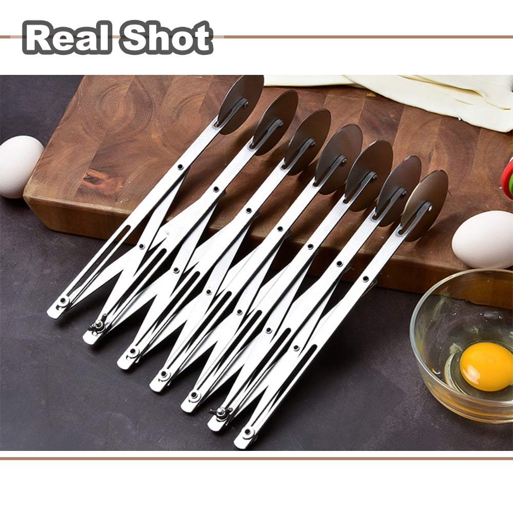 Htovila Kitchen slicer,Pizza Pasta Cakes Cutter Adjustable Divider 7