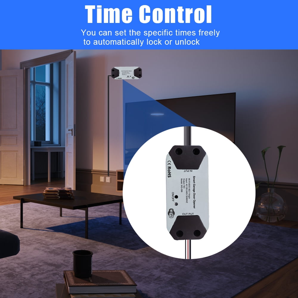 Htovila Smart WiFi Garage Door Opener Smart Life APP Remote Time Voice