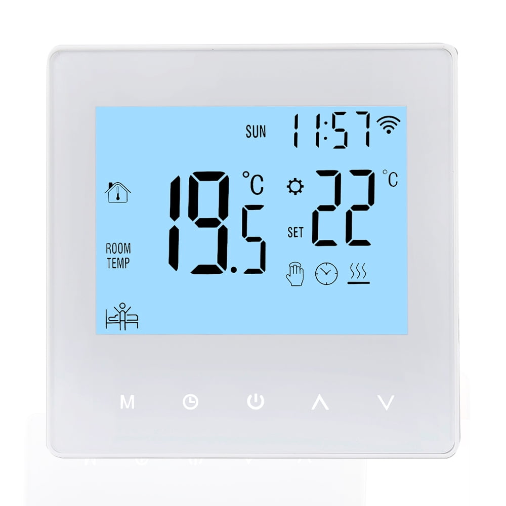 Htovila Thermostat,Smart Tuya WiFi Room Smart 3A LCD Display Underfloor ...