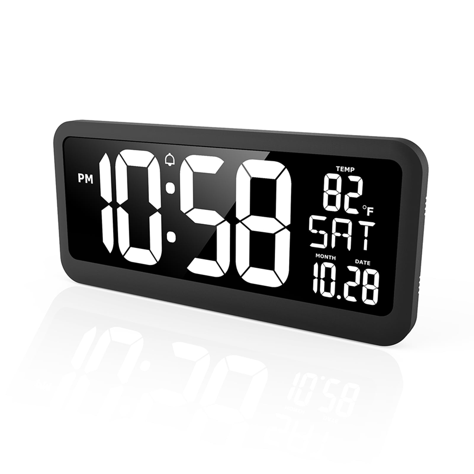 Htovila Wall clock,Clock Indoor Temperature Clock Room Alarm Wall Clock