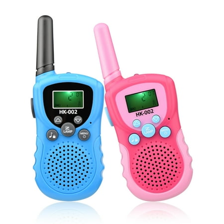 Htovila for Handheld 2 Way Max. 3KM Long Rang Walky Talky with LCD Screen Flashlight for Indoor Games Camping Hiking