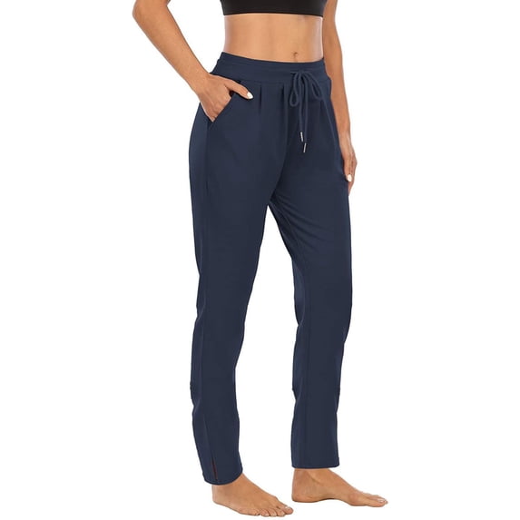 Htrmlpk Women Yoga Pants Full Length Pants Leggings Athletic Workout Running Jogging Trousers with Pocket