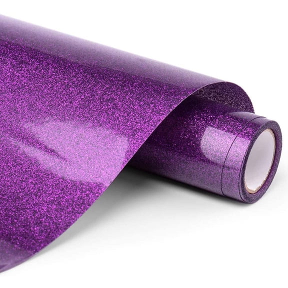 Htv Vinyl Roll Glitter Purple office supplies, 1X Heat Transfer Film Office&Craft&Stationery, Multi-color