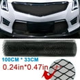 thumbnail image 1 of Htwon Black Aluminum Mesh Grill Cover Car Fender Vent Grille Net, 40''x13'', 1 of 15