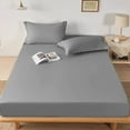 thumbnail image 1 of Htwon Mattress Protector Waterproof Bed Cover Premium for Bed Full（Gray, with 36 Inches Deep Pocket）, 1 of 14