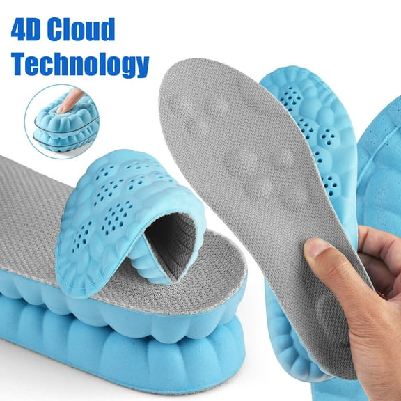 Htwon Men Women 4D Orthotic Shoe Insoles Inserts Arch Support for Plantar Fasciitis
