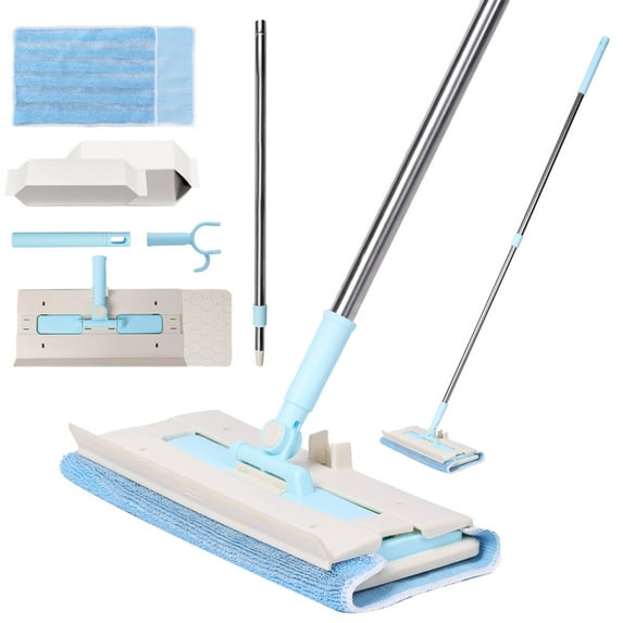 Htwon Spray Mops for Floors with Washable Microfiber Pad 350ml Refillable Bottle