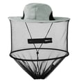 thumbnail image 1 of Htwon Mosquito Head Net Sun Hat Bug Bee Protection Mesh Fishing Outdoor Men Women Cap Gray, 1 of 5