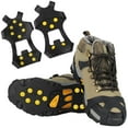 thumbnail image 1 of Htwon Snow Anti Slip Spikes Grips Crampon Cleats Boot Shoes Covers Ice Grippers Studs, 1 of 19