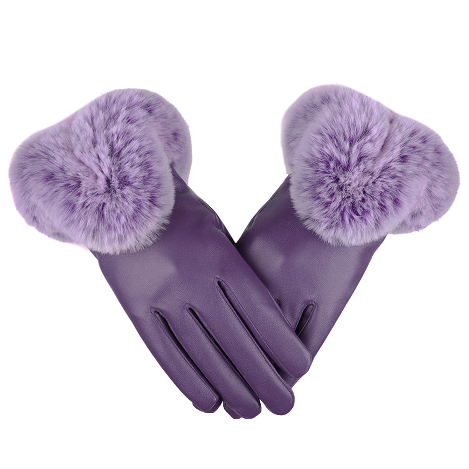 Htwon Women's Touchscreen Lambskin Leather Gloves, Thermal, Winter