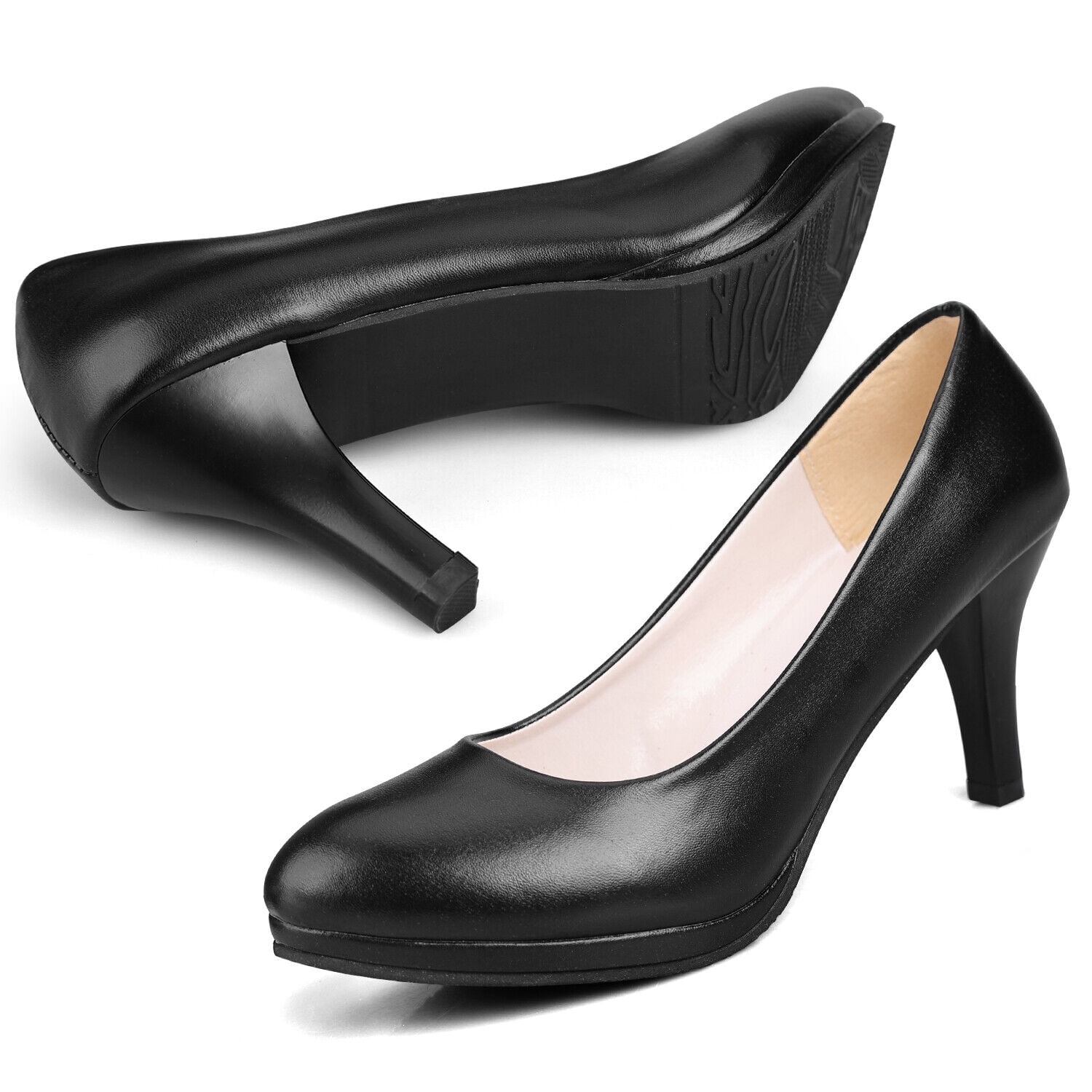 slim fit dress slacks Black Dress Shoes